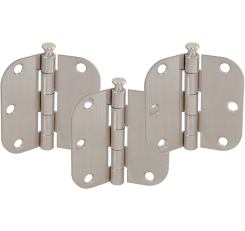 3" x 3" Hinges  -3 Satin Nicke Hinges 