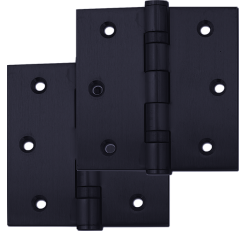 3 x 3 Square Hinges Black - 2 Hinges 