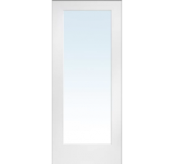 80" x 24"  1 3/8" - 1 Lite Shaker Door Clear Glass