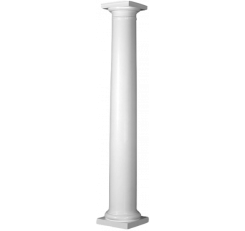 10" x 10FT  Round Fiberglass Tapered Column