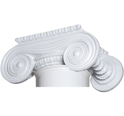 18"  Greek Ionic Round Capital 