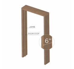 80" x 6 5/8"- Single Door Jamb Set - Poplar - Raw