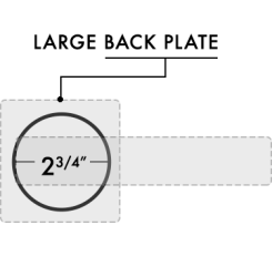 2 1/8" Hole Bore - From Bottom 36" on Centre 