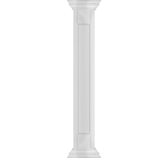 10"x 10ft - 1 Panel Recessed Square Fiberglass Column