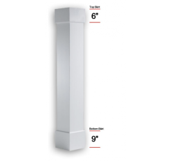 8" x 8ft - Square Plain Fiberglass Column