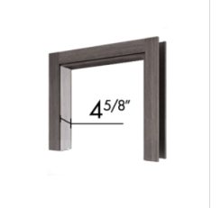 80" - 4 5/8" - Single Door Jamb Set - Poplar 