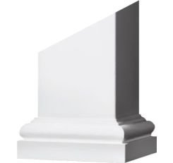 10" Square Tuscan Base