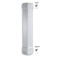 12" x 8ft PVC Plain Square Column Wrap