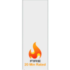 96" x 1 3/4 (45mm) - 20 Min Fire Rated - Flat Slab Door Primed