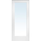 80" x 1 3/8" - 1 Lite Shaker Door Clear Glass Kit 
