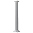 14" Round Fluted Tapered Fiberglass Column 