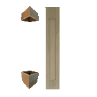 8" Square Shaker MDF Column Wrap 