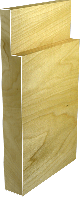 BA55  Shaker Poplar Baseboard 