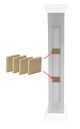 Shaker Column MDF Divider Kit - 4pc pack