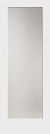 80-inch x 1 3/8-Inch  1-Lite Solid Core White Laminate Glass Shaker Primed Wood Interior Door Slab