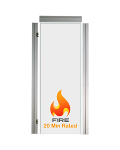 80" x 1 3/4 (45mm) - 20 min fire rated - Flat Slab Door Primed Machined