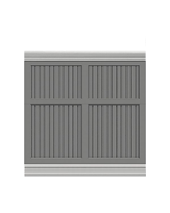 Beadboard Double Tier Primed Wainscoting 8FT Kit 