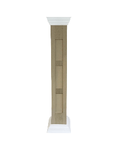 3 Panel Square Shaker Column