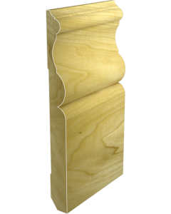 7 1/4 x 3/4" Traditional Poplar Baseboard 