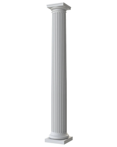 8" Round Fluted Tapered Fiberglass Column 