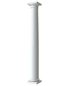 8" Round Fiberglass Tapered Column 
