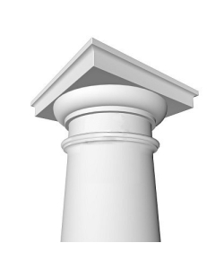Tuscan Round Cap for Tapered Column