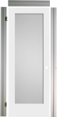frosted glass door ,1 Lite Shaker White Laminate Glass Door 