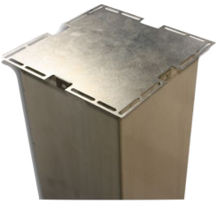 Square Stainless Steel Column Load Plate-8"